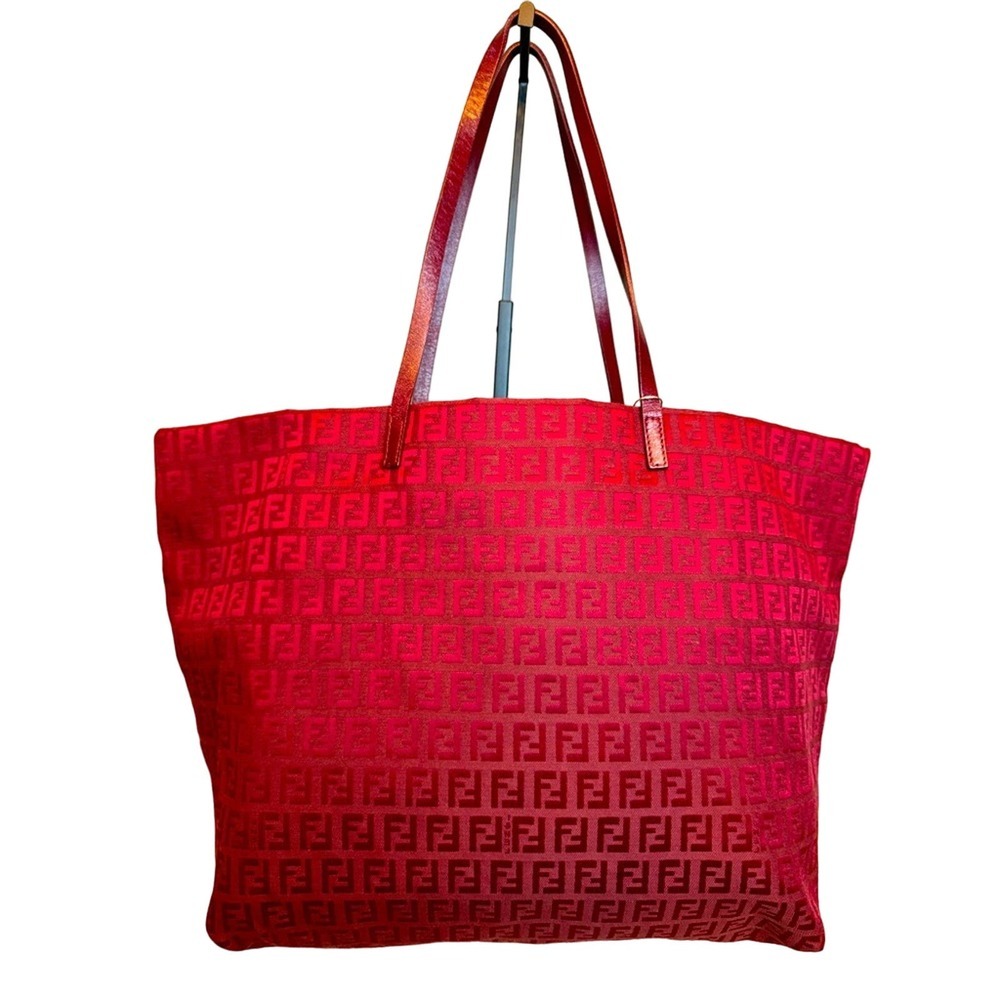 AUTHENTIC Fendi Zucchino Roll Tote